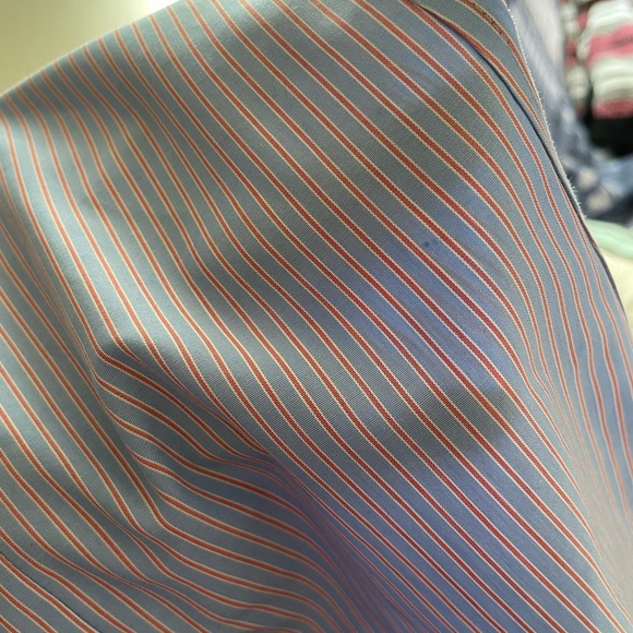 3 for 25$L.L Bean Women Blue and Pink Striped Wrinkle Resistant long Sleep M - Picture 12 of 12